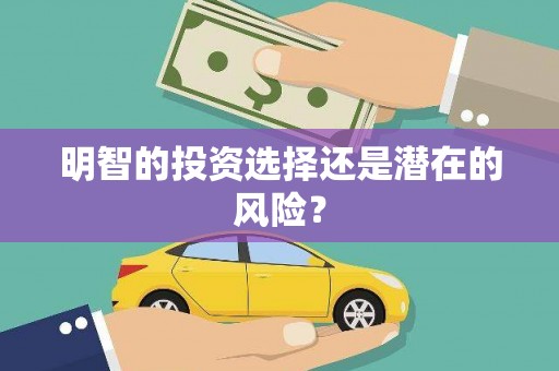 磐安明智的投资选择还是潜在的风险？