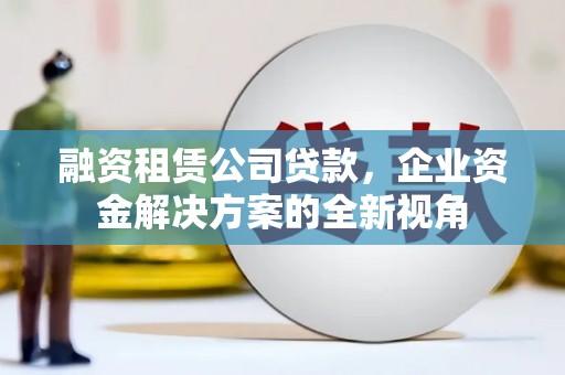 磐安融资租赁公司贷款，企业资金解决方案的全新视角