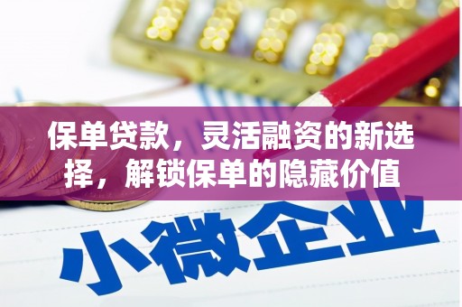 磐安保单贷款，灵活融资的新选择，解锁保单的隐藏价值