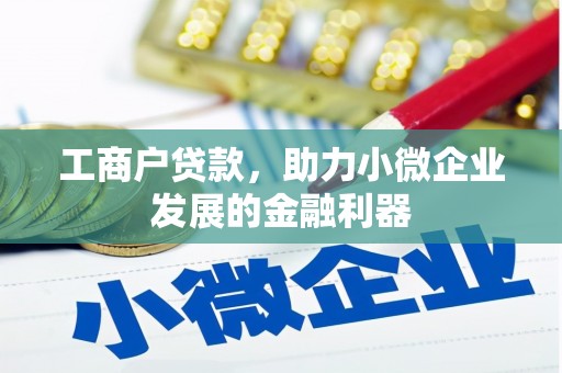 磐安工商户贷款，助力小微企业发展的金融利器
