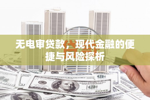 磐安无电审贷款，现代金融的便捷与风险探析