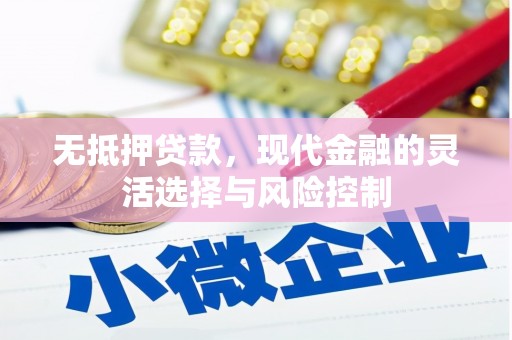 磐安无抵押贷款，现代金融的灵活选择与风险控制
