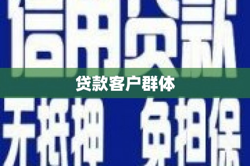 磐安贷款客户群体