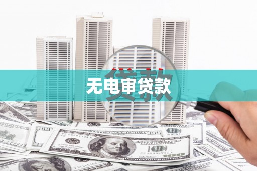 磐安无电审贷款