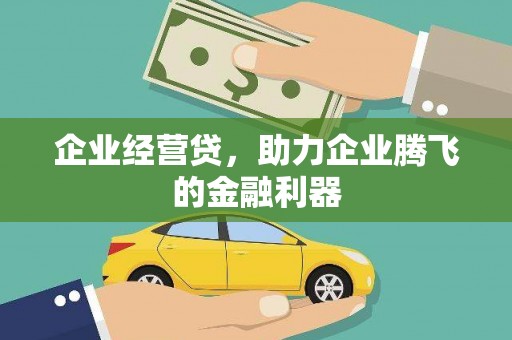 磐安企业经营贷，助力企业腾飞的金融利器