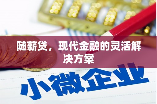 磐安随薪贷，现代金融的灵活解决方案