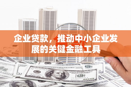 磐安企业贷款，推动中小企业发展的关键金融工具