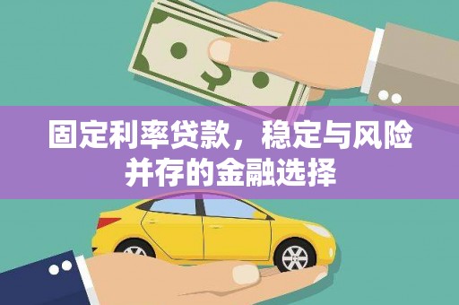 磐安固定利率贷款，稳定与风险并存的金融选择