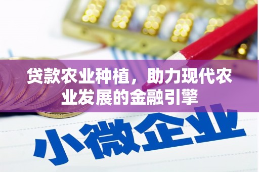 磐安贷款农业种植，助力现代农业发展的金融引擎