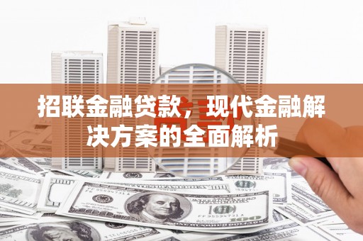 磐安招联金融贷款，现代金融解决方案的全面解析