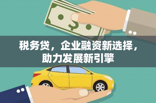 磐安税务贷，企业融资新选择，助力发展新引擎