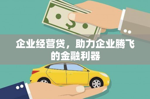 磐安企业经营贷，助力企业腾飞的金融利器