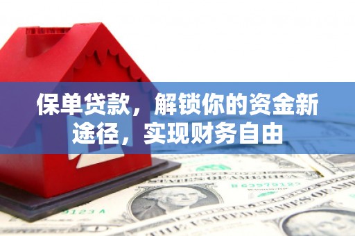 磐安保单贷款，解锁你的资金新途径，实现财务自由
