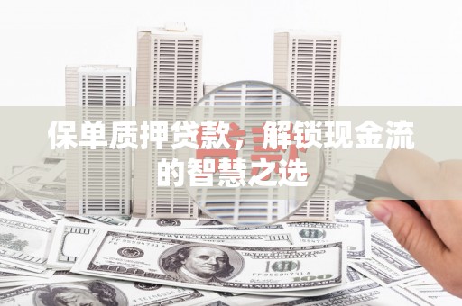 磐安保单质押贷款，解锁现金流的智慧之选
