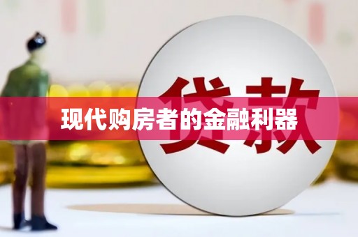 磐安现代购房者的金融利器